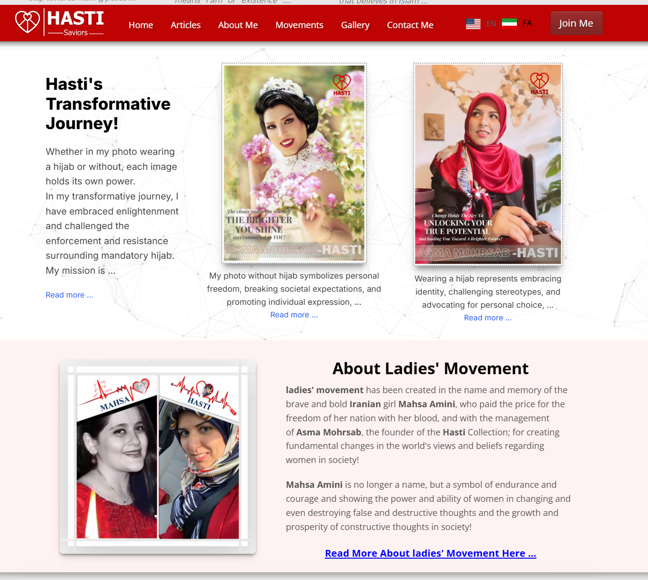 Savior Hasti — website design by Asma Consulting